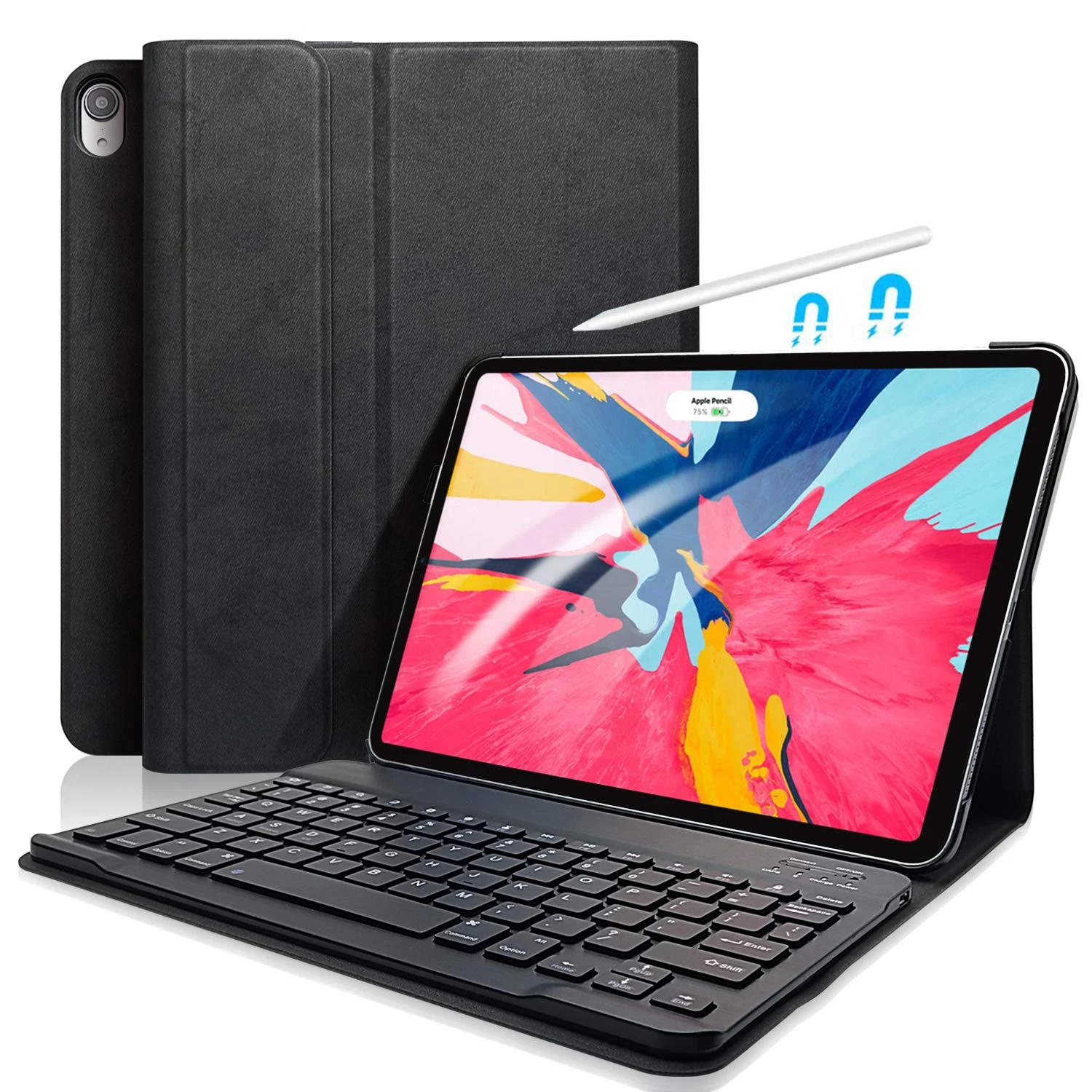 Для нового iPad Pro 11 Чехол W Беспроводная Bluetooth клавиатура умный кожаный защитный чехол для iPad Pro 11 дюймов планшет клавиатура