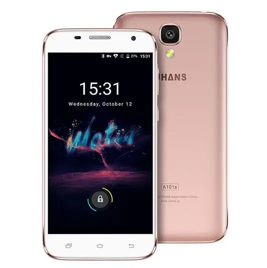 UHANS A101S Смартфон Android 6.0 MTK6580 Quad Core 5.0 дюймов мобильный телефон 2 ГБ RAM 16 ROM 8MP 2450 МАч 3 Г