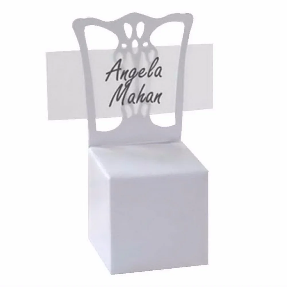 Продвижение белых Стул место держатель для карт и гостинцев лучше всего подходит