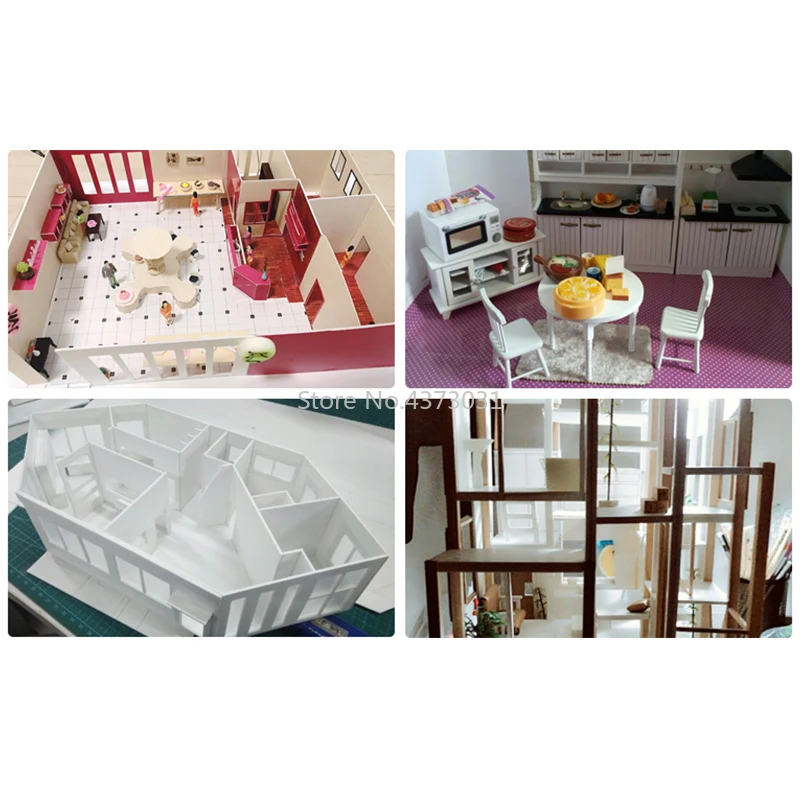 5 шт. 300x200 мм белый ПВХ пенопластовая доска для DIY Строительные Модели материалы ручной работы модель материал пластик плоская доска
