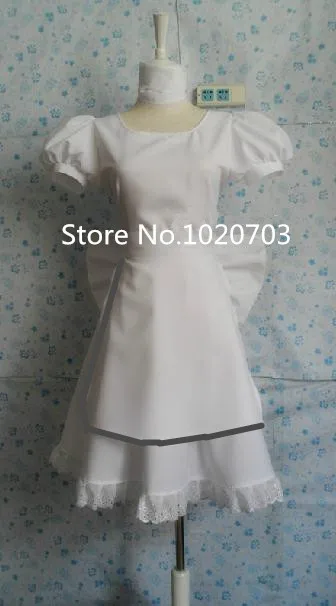 Бесплатная доставка Алиса дневное белое платье с носками костюм для косплея|dress