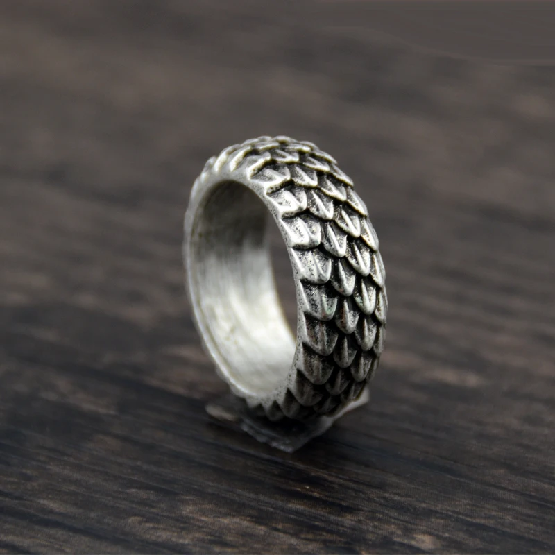 Кольцо в виде перьев античное серебряное дракон Викинг 1 шт.|feather ring|ring feathersilver ring |