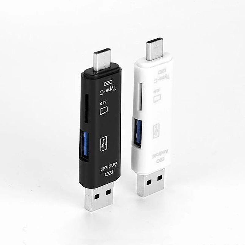 Многофункциональный картридер 5 в 1 Type C OTG USB 2 0 устройство для чтения карт памяти с