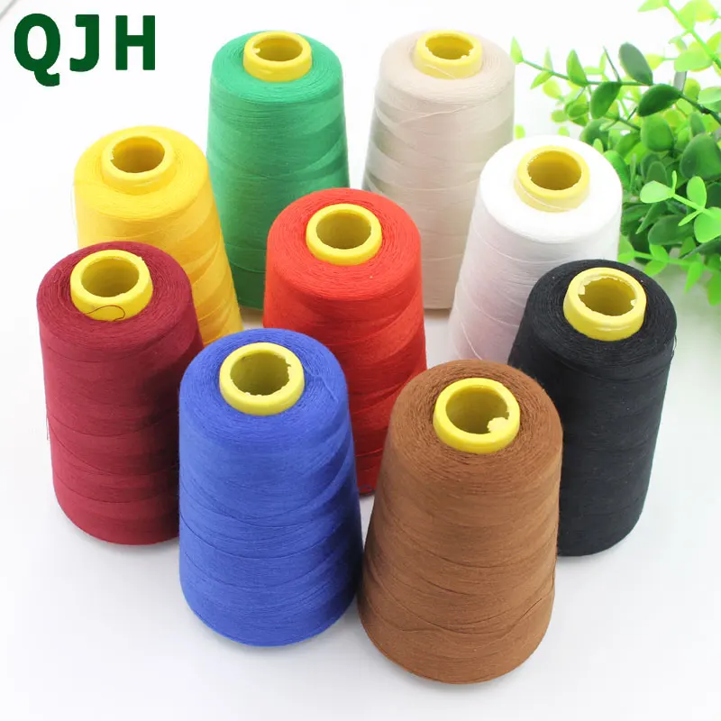 QJH оптовая продажа 5 рулонов/фотолампы 3000 ярдов/рулон/цвет 40/2 швейная нить из