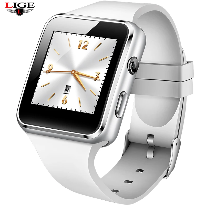 LIGE новинка 2019 мужские Смарт часы с sim картой tf цифровая камера спортивные