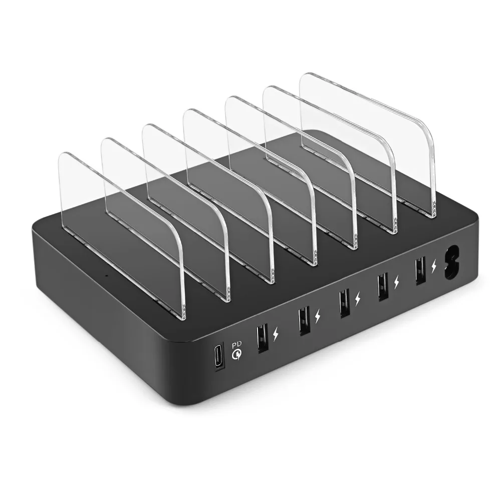 Быстрое зарядное устройство USB 6 портов Type C QC 3 0 PD максимальный дорожный протокол