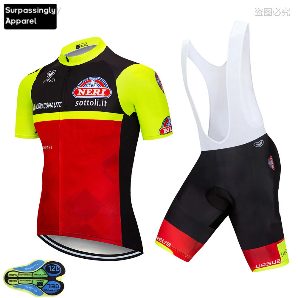 Мировое турне Италия набор Джерси для велоспорта 12D дышащий командный спортивный