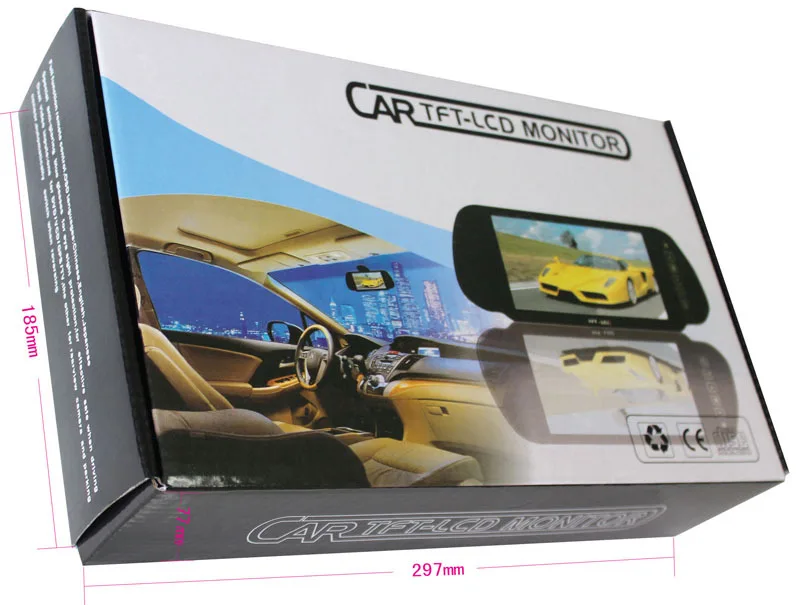 Автомобильный детектор видео Датчик парковки с 7 0 дюймовым дисплеем и камерой