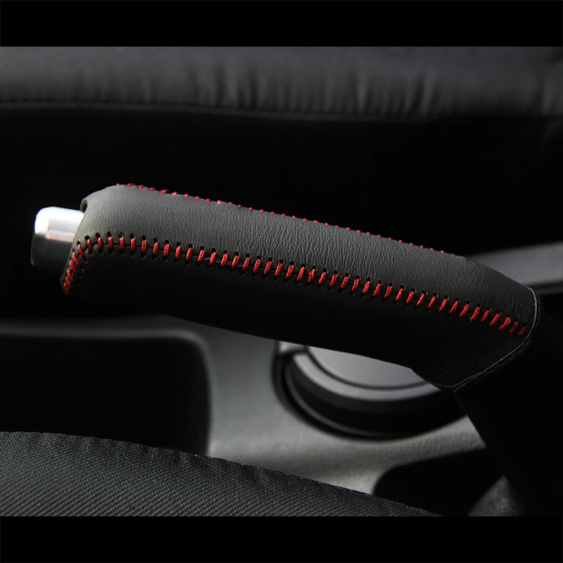 Чехол LS AUTO из натуральной кожи для ручного тормоза Hyundai Verna с верхним слоем.