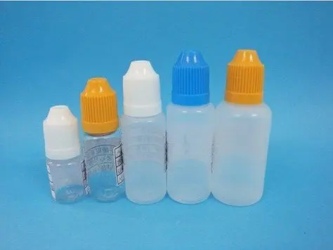 10 шт./лот три комплекта с цветами крышки защитой от детей ldpe бутылка для капель