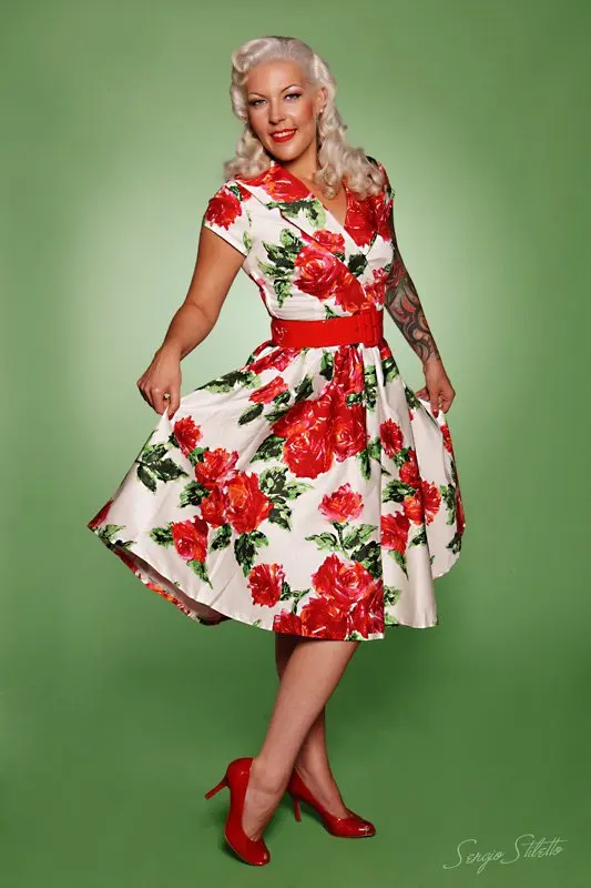 Женское винтажное платье миди в стиле ретро 50 х годов хлопковая повседневная