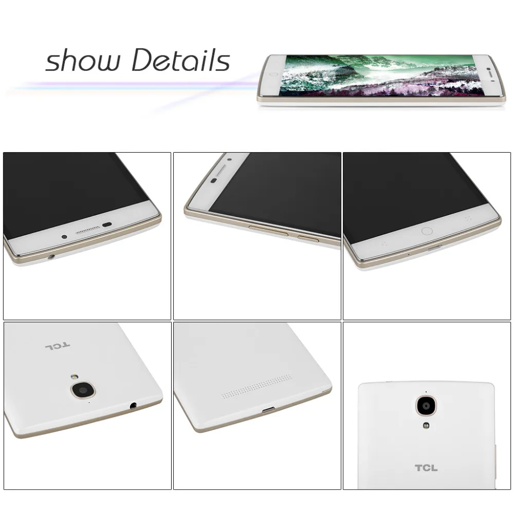 Продажа Flash TCL P561U Смартфон Android 5 1 MTK6735P четырехъядерный мобильный телефон 2G ram 16G rom