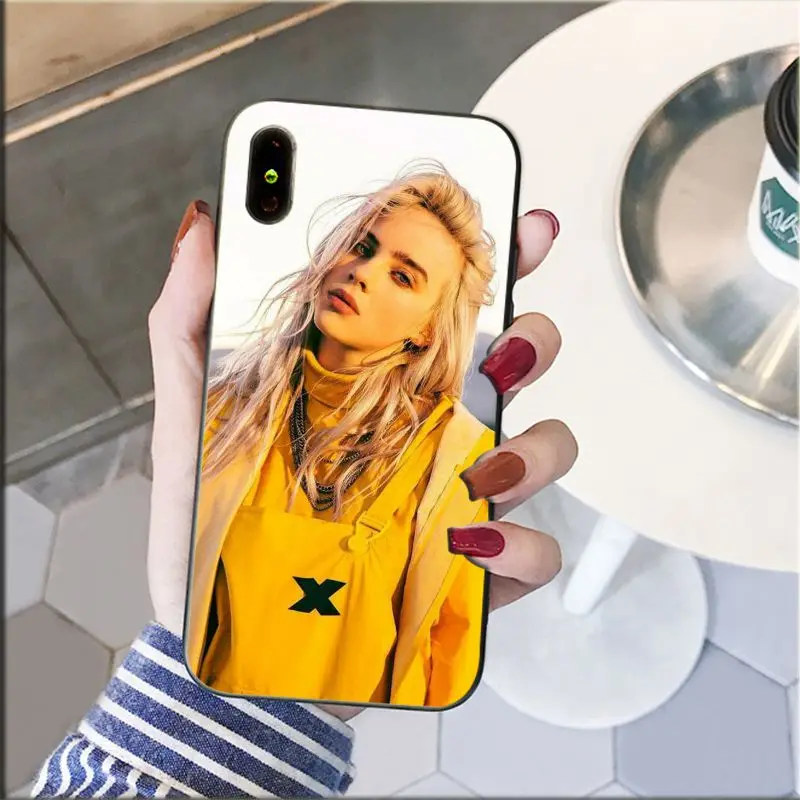 Yinuoda Billie Eilish Khalid TPU Мягкий силиконовый черный чехол для телефона Apple iPhone 8 7 6 6S Plus X XS