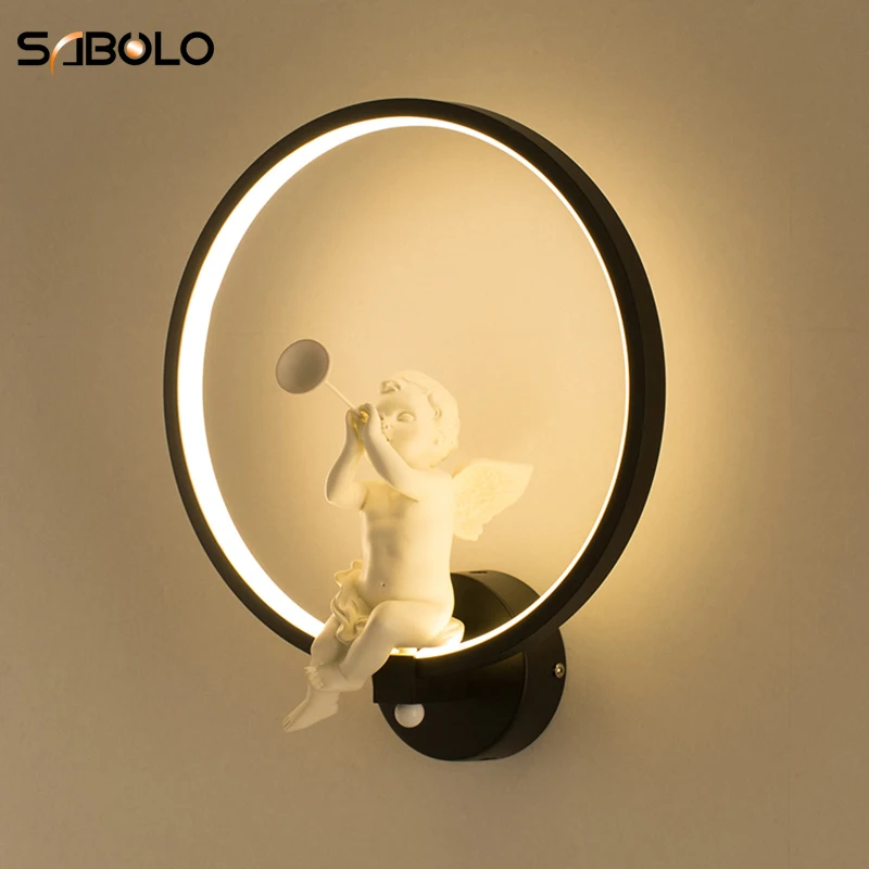 Современные настенные светильники арт ангел скандинавский креативный