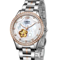 luxury brand switzerland lobinni japan miyota 8n24 automatic mechanical womens watches sapphire diamond skeleton watch l2006l 2