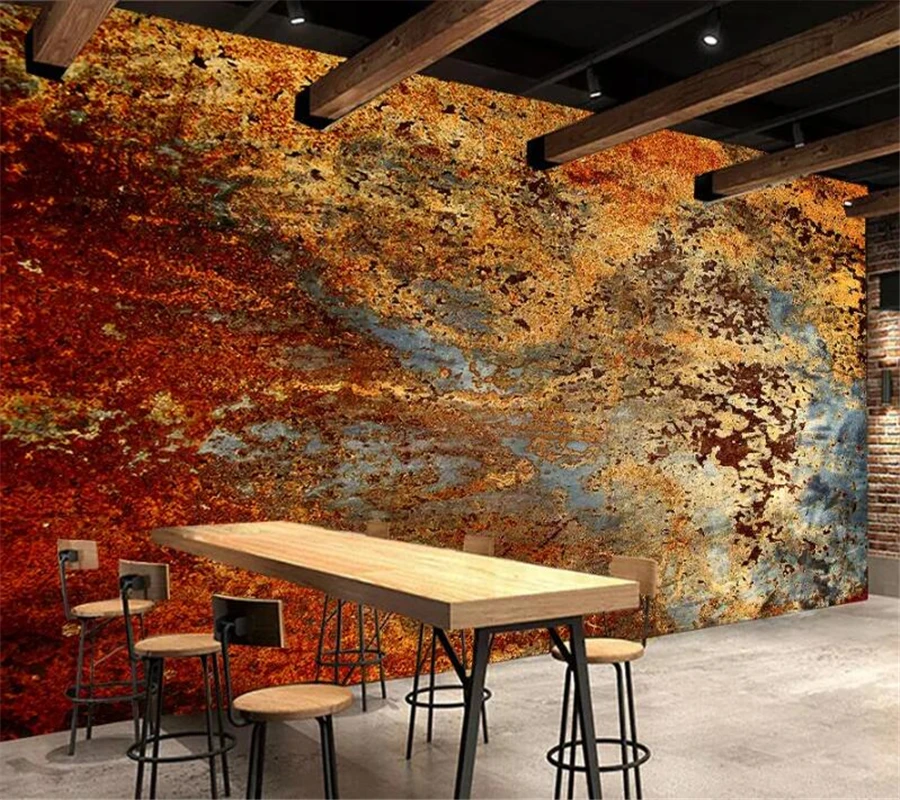 

wellyu Custom wallpaper 3d murals Europe and the United States retro industrial wind cement wall painting background wallpaper