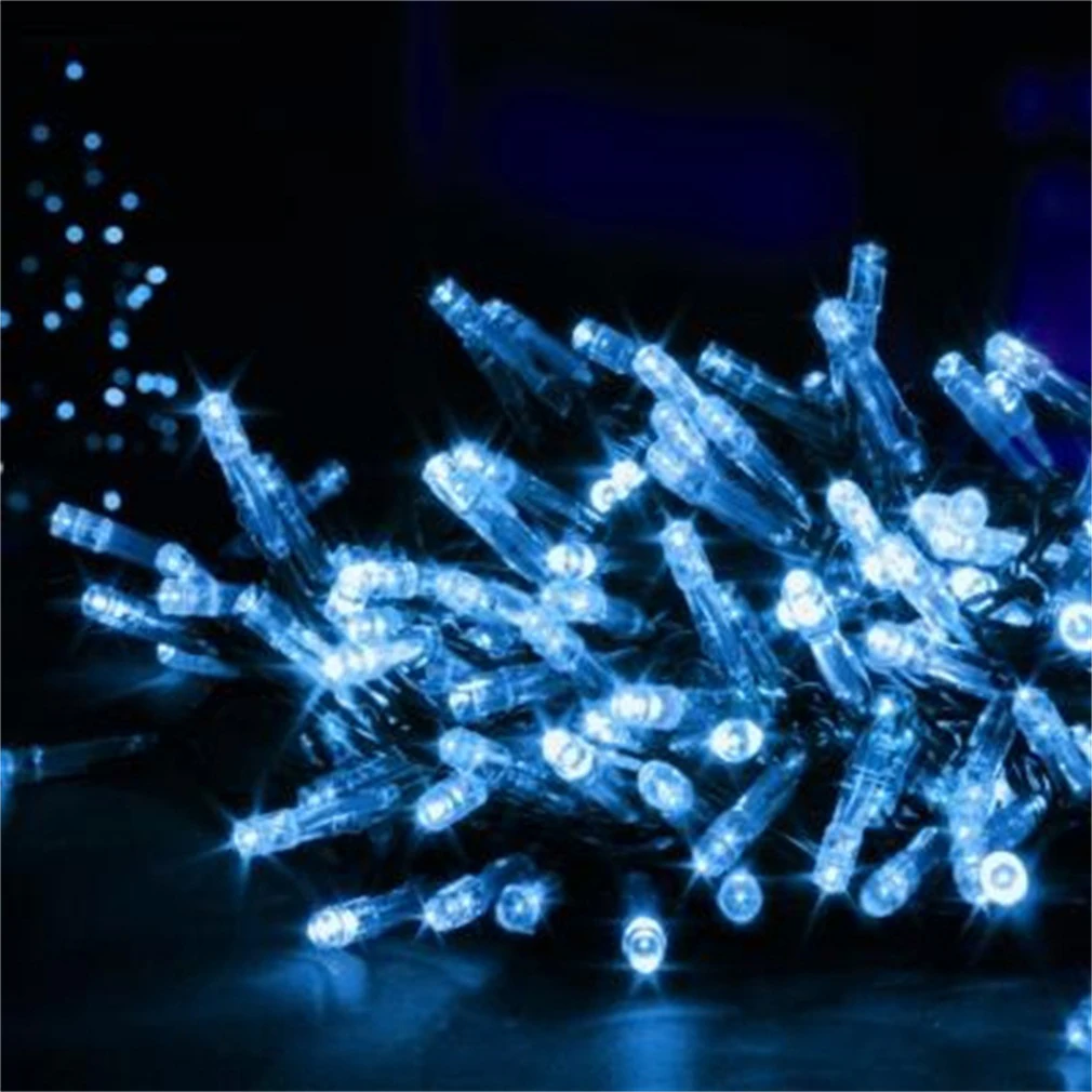 Солнечная Фея огни 17 м 100LED открытый вечерние Сад Свадебные забор украшения |