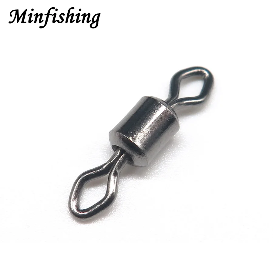 Minfishing 100 шт. шарикоподшипник с твердыми кольцами вращающийся Вертлюг соединители