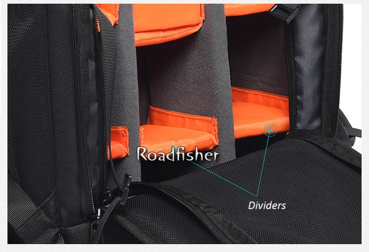 Roadfisher большой водонепроницаемый фото видео сумка DSLR SLR камера рюкзак дорожная Mochila вставка 14 ''ноутбук для Canon Nikon sony