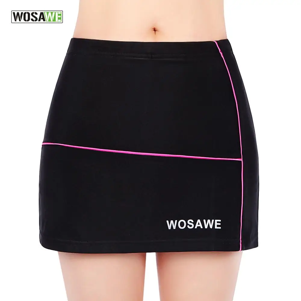 

2017 New WOSAWE Mini Skirt Spring Summer Outdoor Sports Shorts Cycling Divided Skirts Bike Silica Gel Women