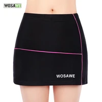 2017 new wosawe mini skirt spring summer outdoor sports shorts cycling divided skirts bike silica gel women