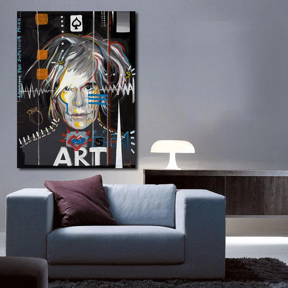 JQHYART Andy Warhol живопись знаменитостей культура и реклама процветающие настенные