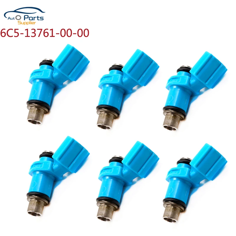 

6 шт./лот оригинальный инжектор 6C5-13761-00-00 Новое топливо 50-60 л.с. 2-тактный для Yamaha 10 отверстие 6C51376100 6C5-13761-00