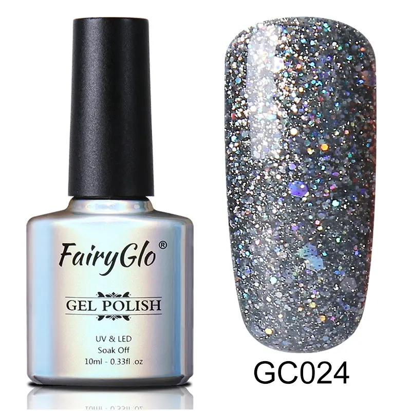 GC024 FairyGlo 15 мл Блестящий Блеск 27 цветов УФ гель лак для ногтей Топ основа праймер Полупостоянный Гибридный лак краска гель лак - Цвет: GC024