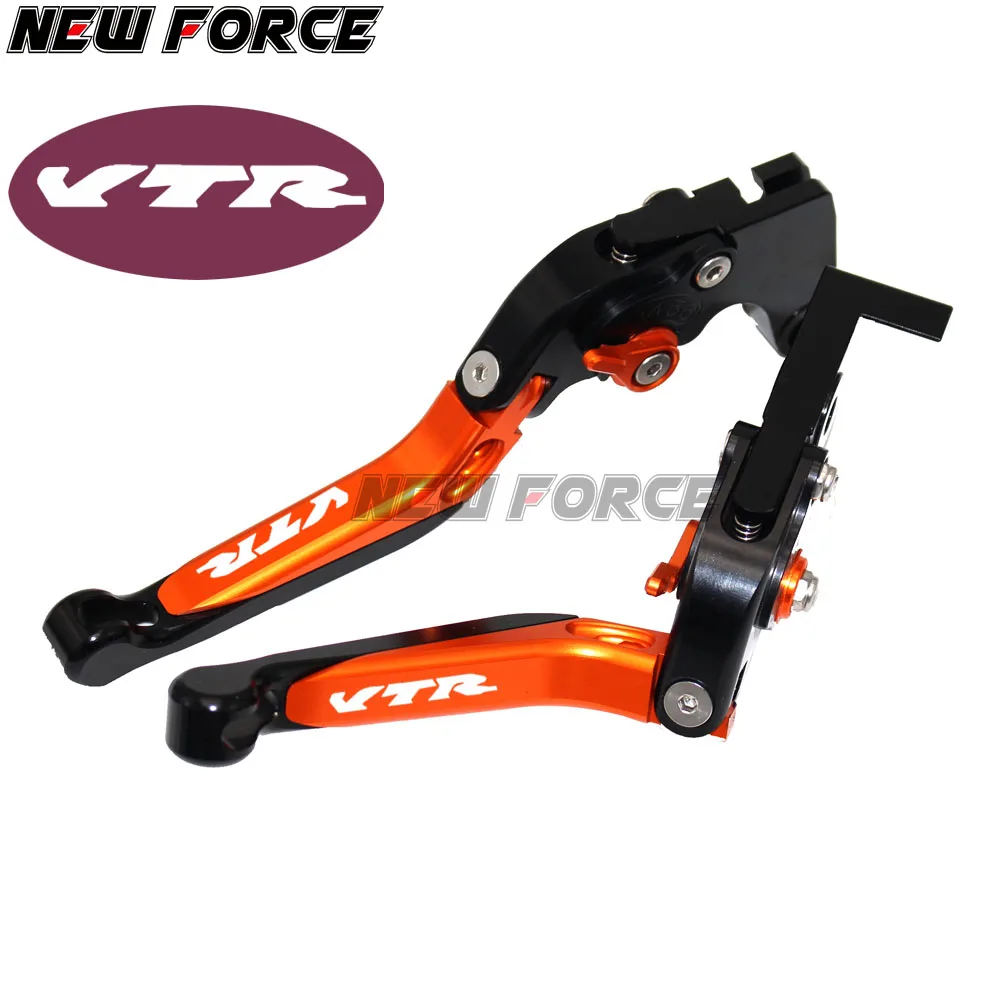 ! Логотип (VTR) красный + Титан для Honda VTR1000F/FIRESTORM 1998-2005 2000 2001 2002 2003 2004 CNC рычаги