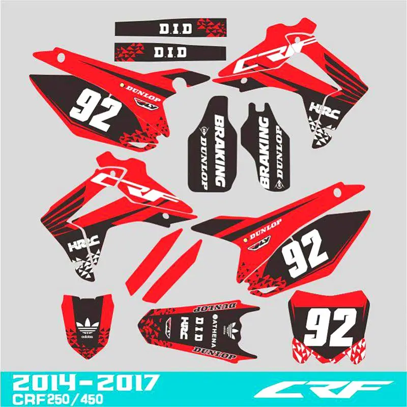 Наклейка на Мотокросс CRF250 2014 2016 и amp CRF450R CRF450 13 16 CRF 250 250R 450 450R|Наклейки стикеры| |