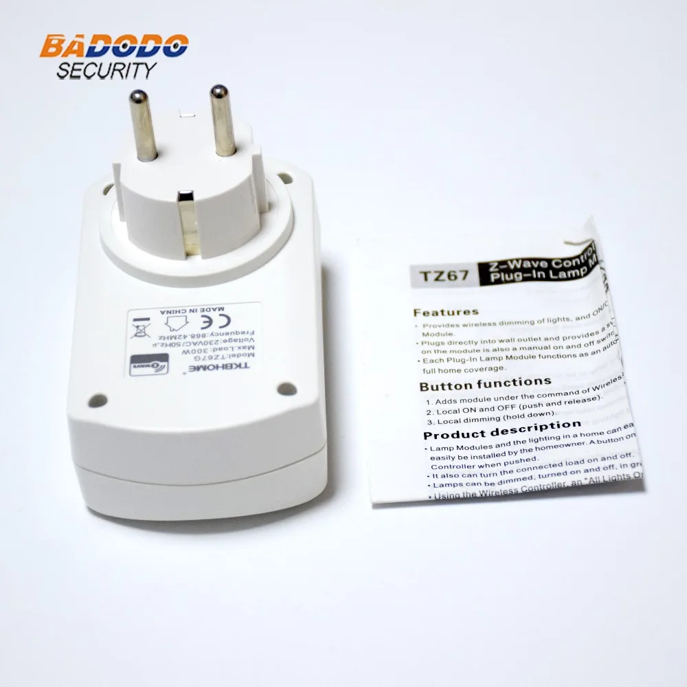 Z-Wave plus диммер вилку в светильник диммер модуль TKBhome TZ67E TZ67F TZ67G TZ67C для лампы накаливания светильник управления