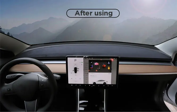 LUCKEASY Dash коврик для Tesla модель 3 Tesla3 ковер покрытие солнцезащитный изоляционный инструмент панель защита