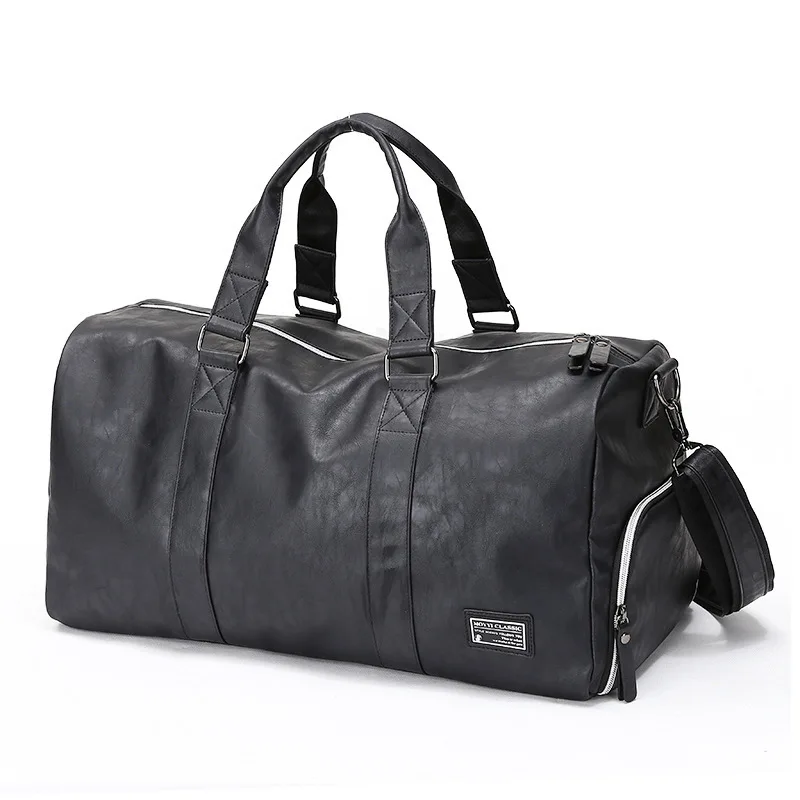 New Arrival Leather Travel Bags Luxury Men Large Capacity Male Shoulder Men's Handbags Vintage Duffle Fitness Bag | Багаж и сумки