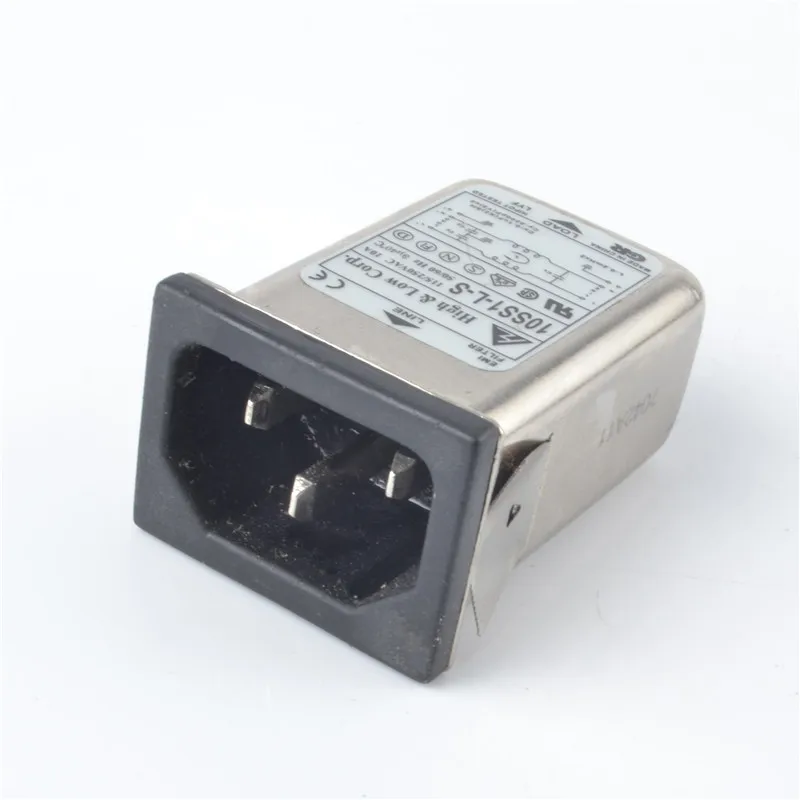 1 шт. мощный EMI фильтр 10A 115/250 в с разъемом переменного тока 10SS1-L-S | Обустройство