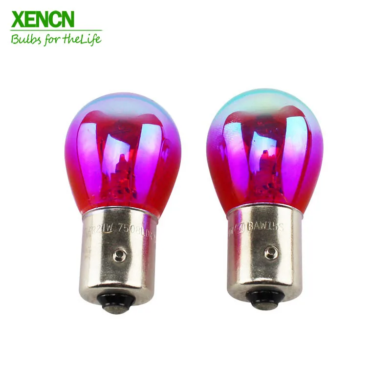 XENCN S25 PR21W BAW15s 12 в 21 Вт Супер Радуга серии лампы передние индикаторы, задний фонарь, задние противотуманные фары, фонари заднего хода
