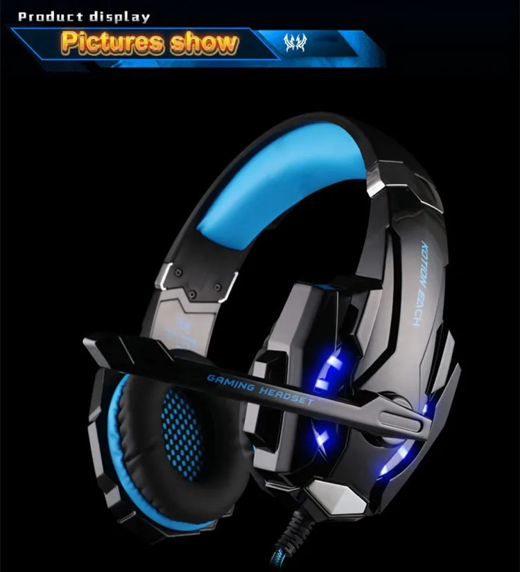 KOTION EACH G2000 G9000 игровые гарнитуры Игровые наушники гарнитура стерео наушники с микрофоном для ПК геймера в розничной упаковке