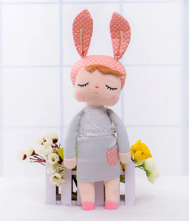 В коробке Metoo Кукла Kawaii плюшевая Мягкая Плюшевая Игрушка Животные детские игрушки для девочек и мальчиков на день рождения Рождество Кролик Анжела