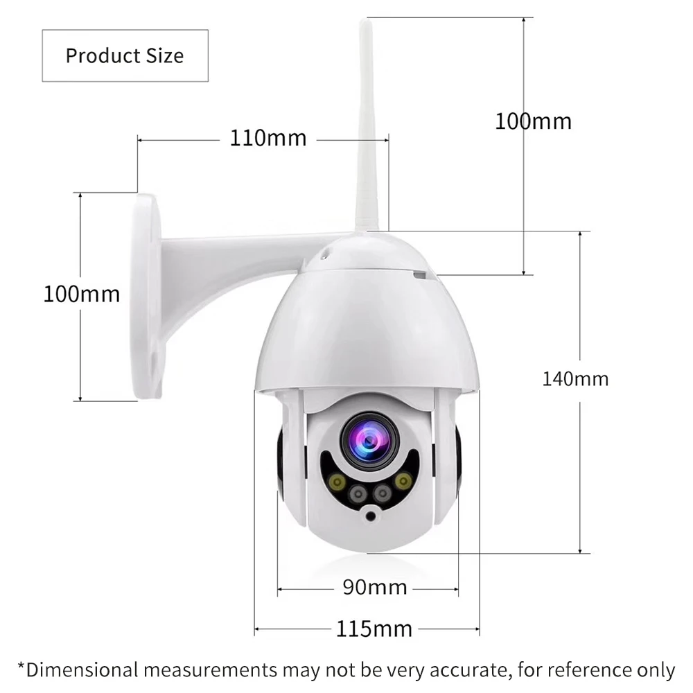 Wi Fi ip камера Full HD 1080 P Беспроводная Проводная PTZ наружная скорость купольная