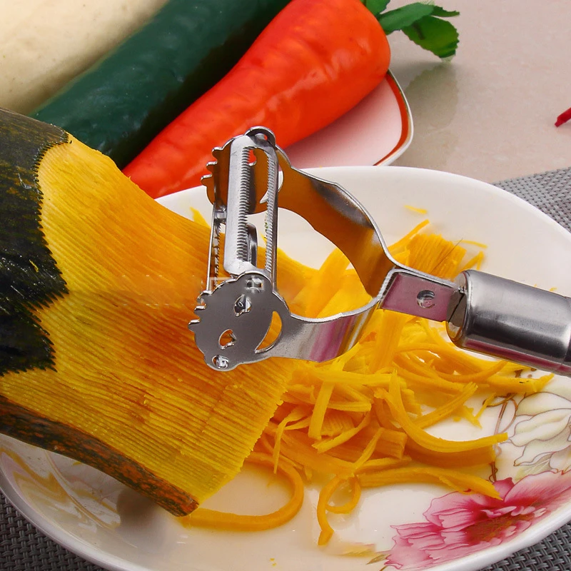 Stainless Steel Peeler Multifunctional Fruit Paring Knife Melon Peel Shredder Slicer Grater Kitchen Accessories | Дом и сад