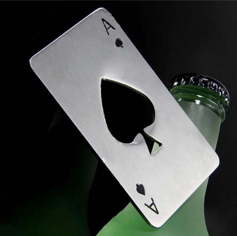 1 шт. открывалка для бутылок из нержавеющей стали|ace of spades|bottle cap openercap opener |