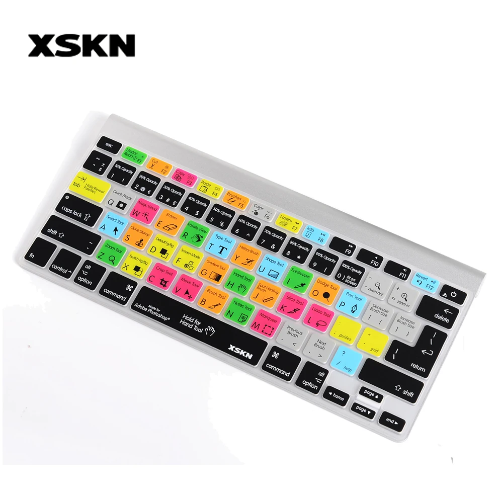 XSKN для Photoshop Design PS функциональная Силиконовая накладка на клавиатуру Macbook США и