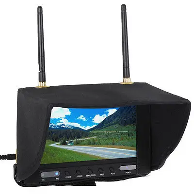 Boscam RC701 5 8 GHz беспроводной FPV 7 &quotTFT ЖК монитор приемника разнесенных сигналов с