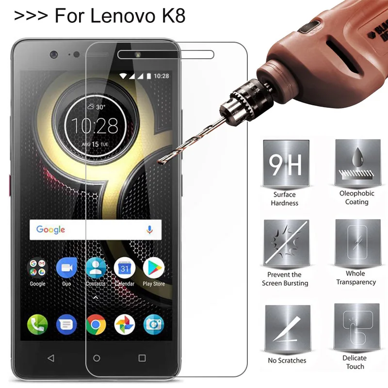 Для Lenovo K8 Note защита из закаленного стекла для Plus GXE 9H Противоударная Защитная