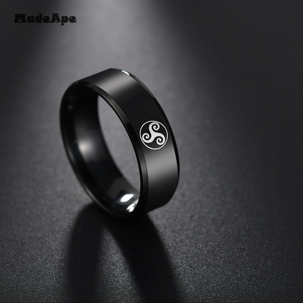 Мужские и женские кольца MadApe кольцо из титановой стали с логотипом волка