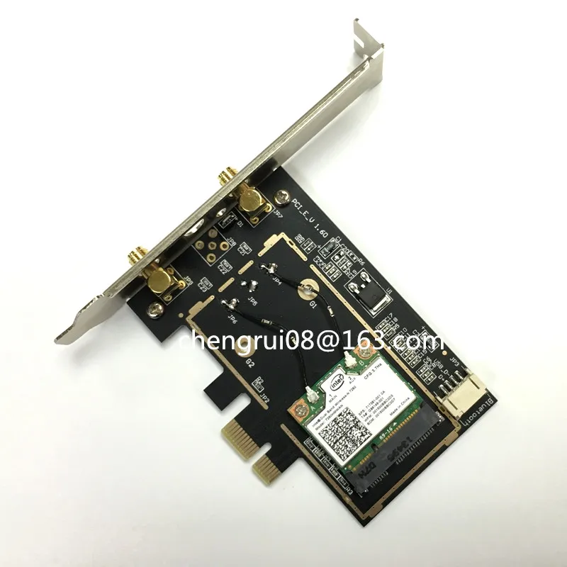 Настольный двухдиапазонный адаптер Intel Wireless-N 7260 7260HMW Wi-Fi Bluetooth 4 0 300 Мбит/с 2 ГГц/5