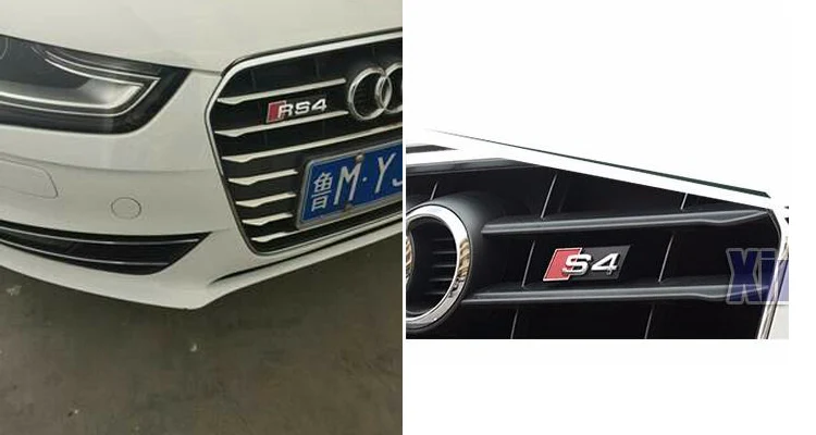Фабрика питания RS3 RS4 RS5 RS6 RS8 автомобилей Передняя решетка наклейки для Audi A3 A4 A5 A6 A8