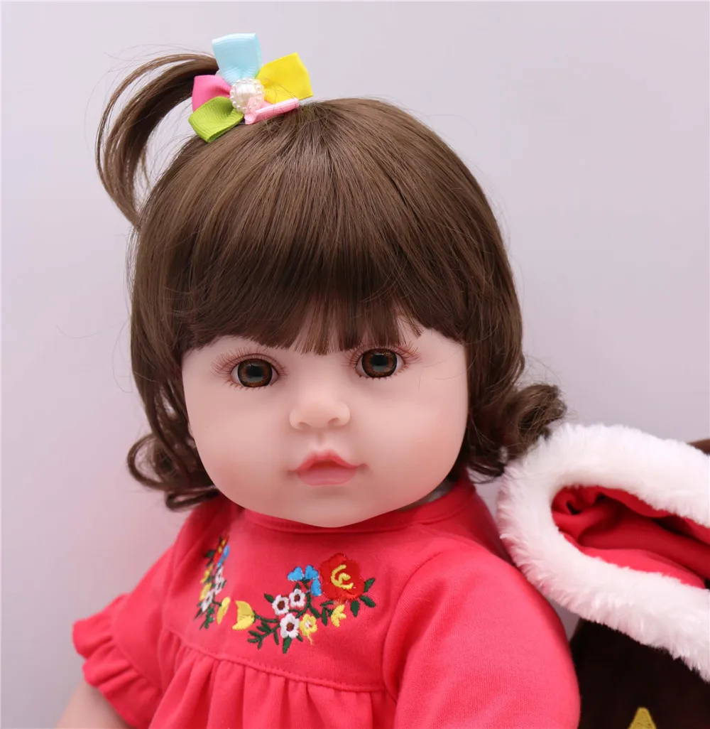 58 см Силиконовая виниловая Кукла Reborn Baby Girl real Alive для новорожденных детей Этническая bebes детская кукла реборн