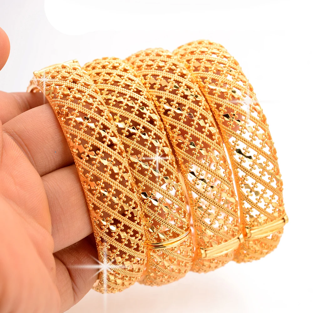 WANDO 1 шт. золотой свадебный браслет Дубай для женщин модные широкие браслеты