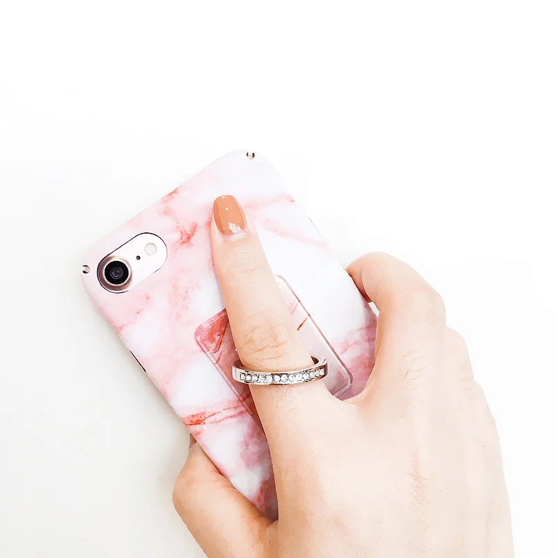 Универсальный держатель для кольца на палец мраморный горный хрусталь