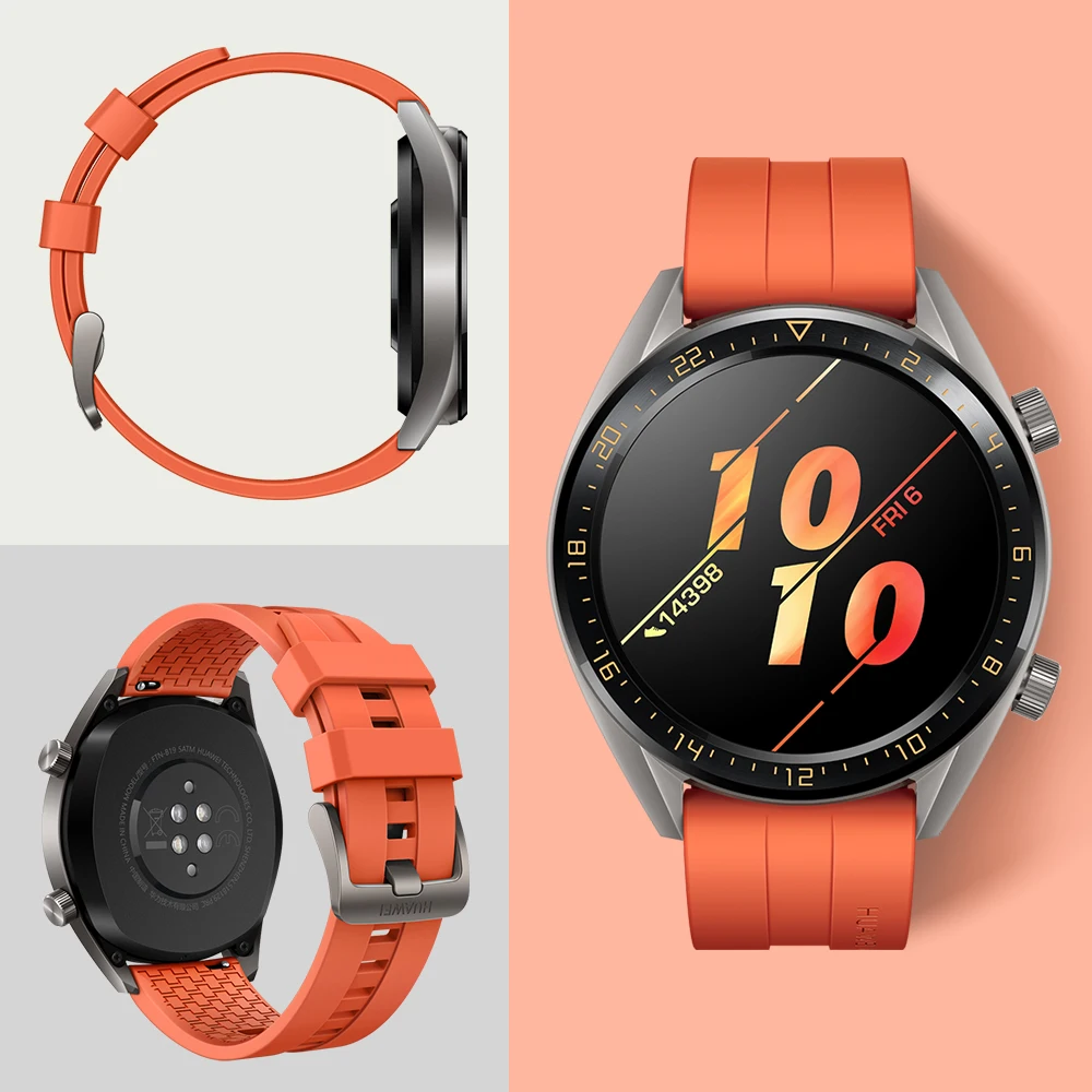 Huawei Watch GT Смарт часы Поддержка gps элегантный/vigor NFC 14 дней Срок службы батареи 5 атм водонепроницаемый телефонный Звонок трекер сердечного ритма